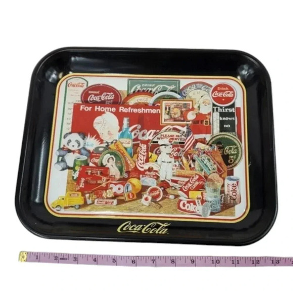 1996 Through the Years, II Large Tin Coca Cola Tray Coca Cola 90s Vintage 66 - Picture 3 of 10
